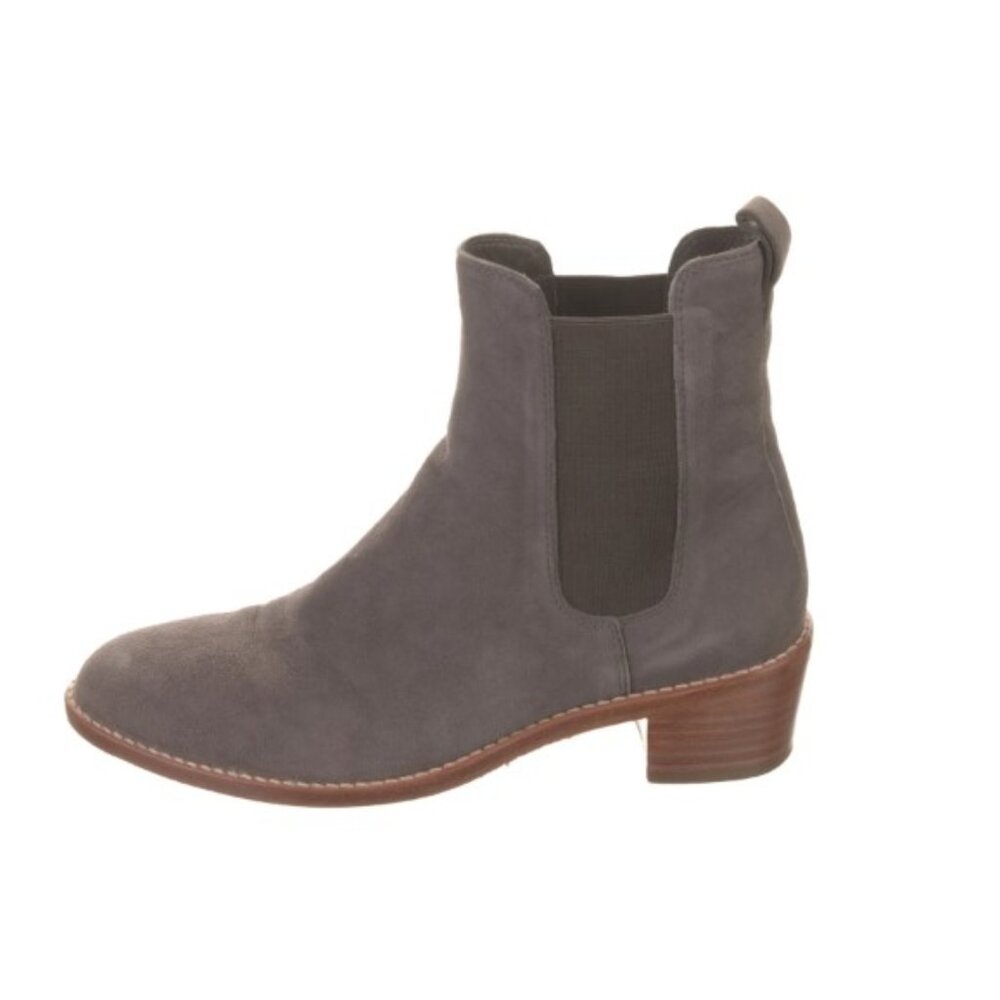 Loeffler Randall Carmen Suede Ankle Chelsea Boot in Dark Grey - 6.5